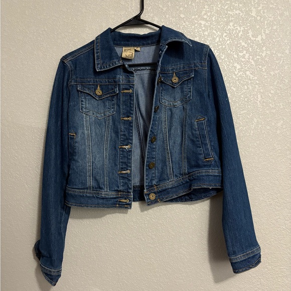 Jou Jou Jackets & Blazers - Jou Jou Dark Blue Denim Jacket